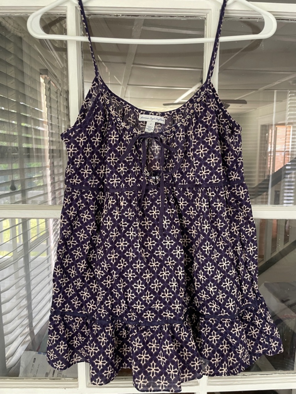 American Eagle Outfitters Y2K Vintage Swing Top Size 2 Spaghetti Straps